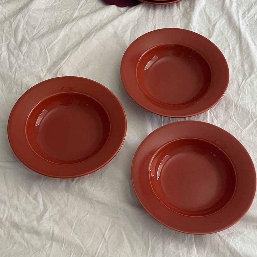 Williams Sonoma Terracotta Dinnerware Set pasta soup bowls